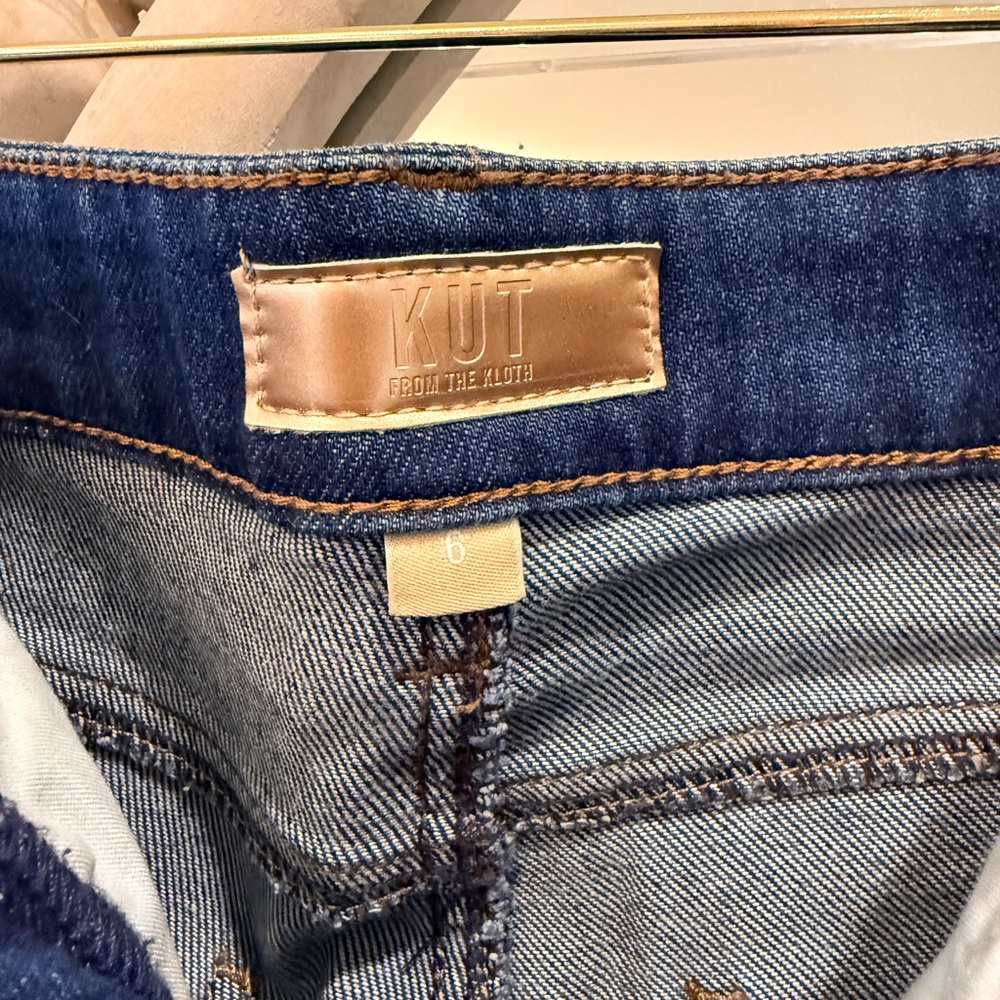 Kut from the Kloth Dark Blue Flare Jeans - Picture 2 of 2